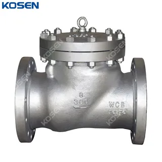 ASTM A216 WCB Swing Check Valves, API 6D, 8 Inch, CL300, RF