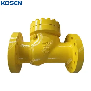 API 6D Swing Check Valves, ASTM A216 WCB, 6 Inch, CL600, RF