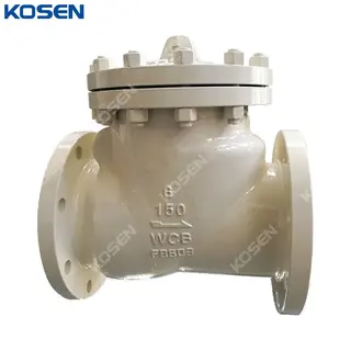 6 Inch Swing Check Valve, API 6D, ASTM A216 WCB, 150 LB, BB