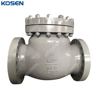 BS 1868 Swing Check Valve, ASTM A216 WCB, 14 Inch, CL600, RF