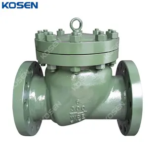 Full Opening Check Valve, BS 1868, A216 WCB, 6 IN, CL300, RF