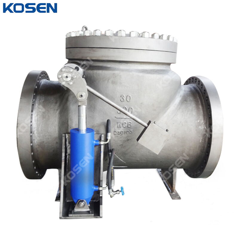Swing Check Valve with Cylinder, BS 1868, WCB, 30 IN, CL300