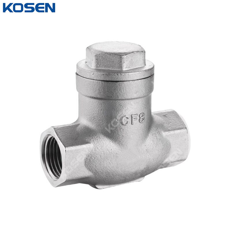 ASTM A351 CF8 Swing Check Valve, DN15, PN16, 1/2 Inch, BSPT