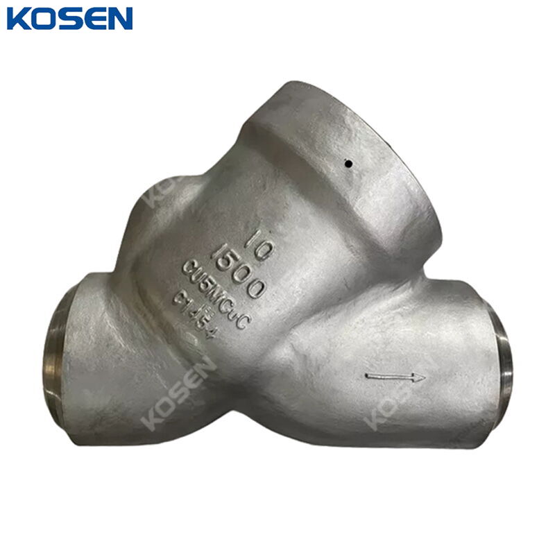 Y Type Tilting Disc Check Valve, A494 CU5MCuC, 10 IN, CL1500