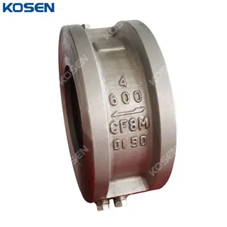 API 594 Dual Plate Check Valve, ASTM A351 CF8M, 4 IN, 150 LB