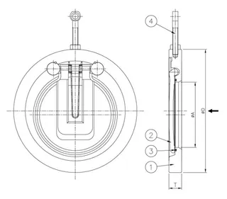 Single Disc Check Valve Structural Diagram