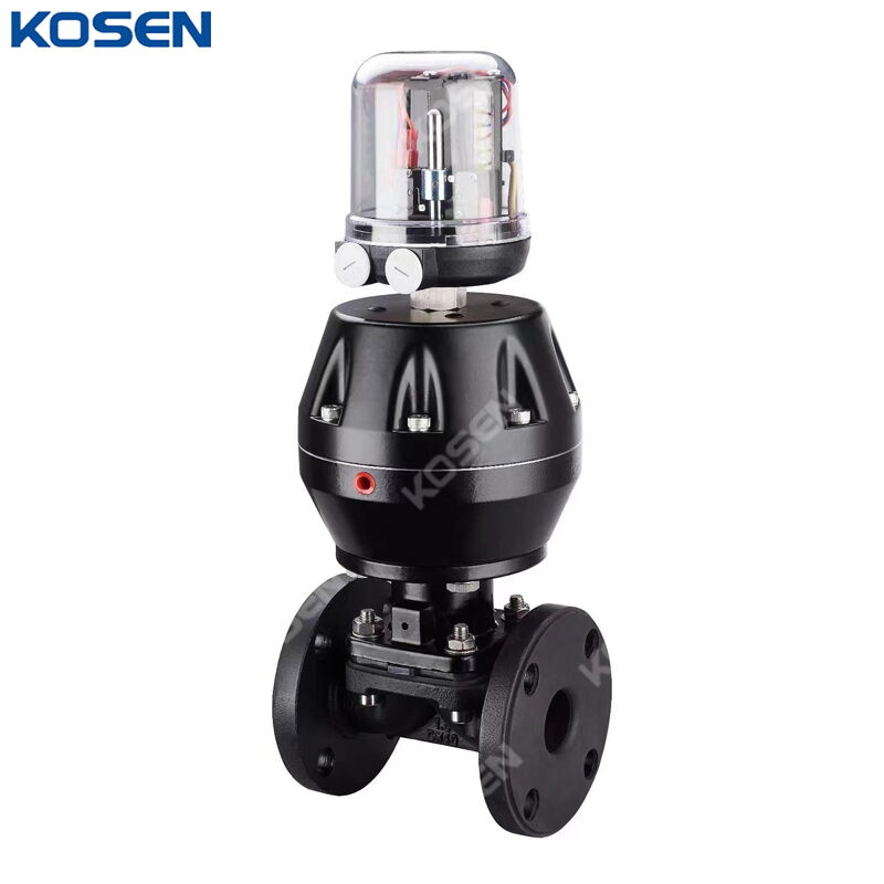 BS 5156 Diaphragm Valves, Ductile Iron, DN40, PN16, Pneumatic