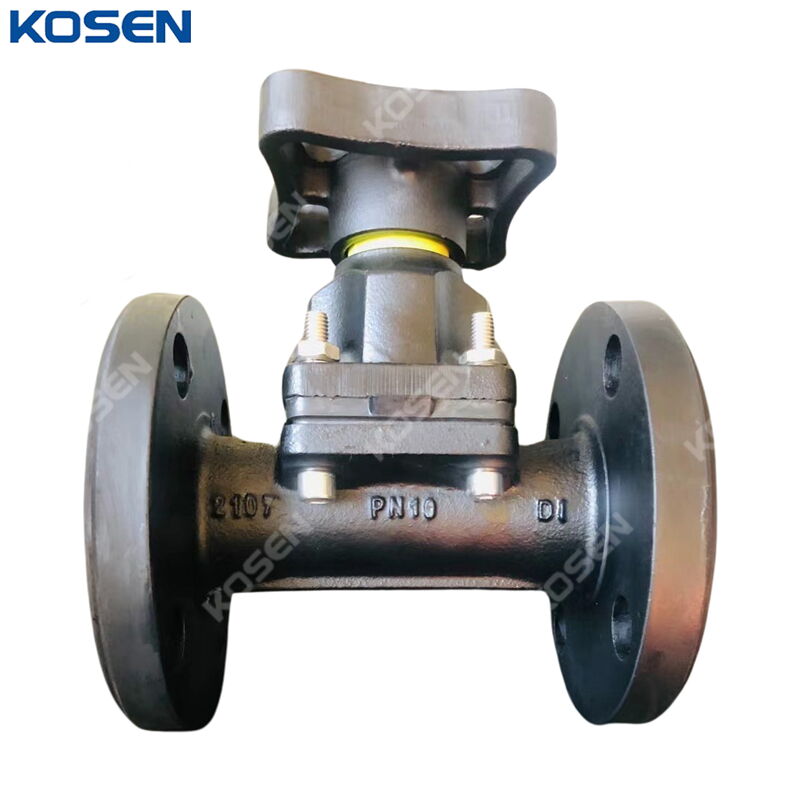 Ductile Iron GGG40 Diaphragm Valve, BS 5156, DN40, PN10, RF Ductile Iron GGG40 Diaphragm Valve, BS 5156, DN40, PN10, RF