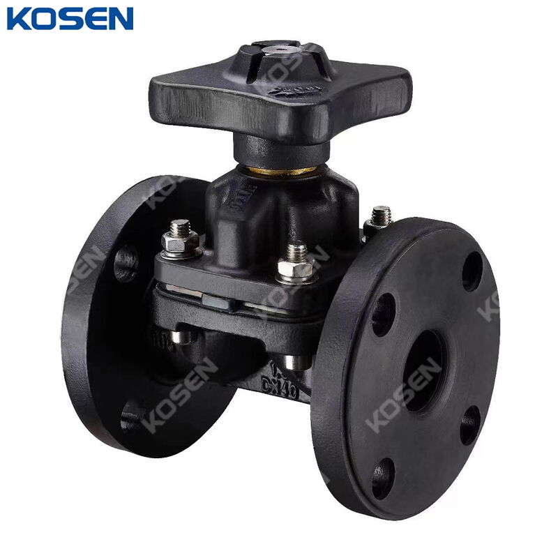 EPDM Lined Diaphragm Valve, BS 5156, GGG40, 1-1/2 IN, 150 LB