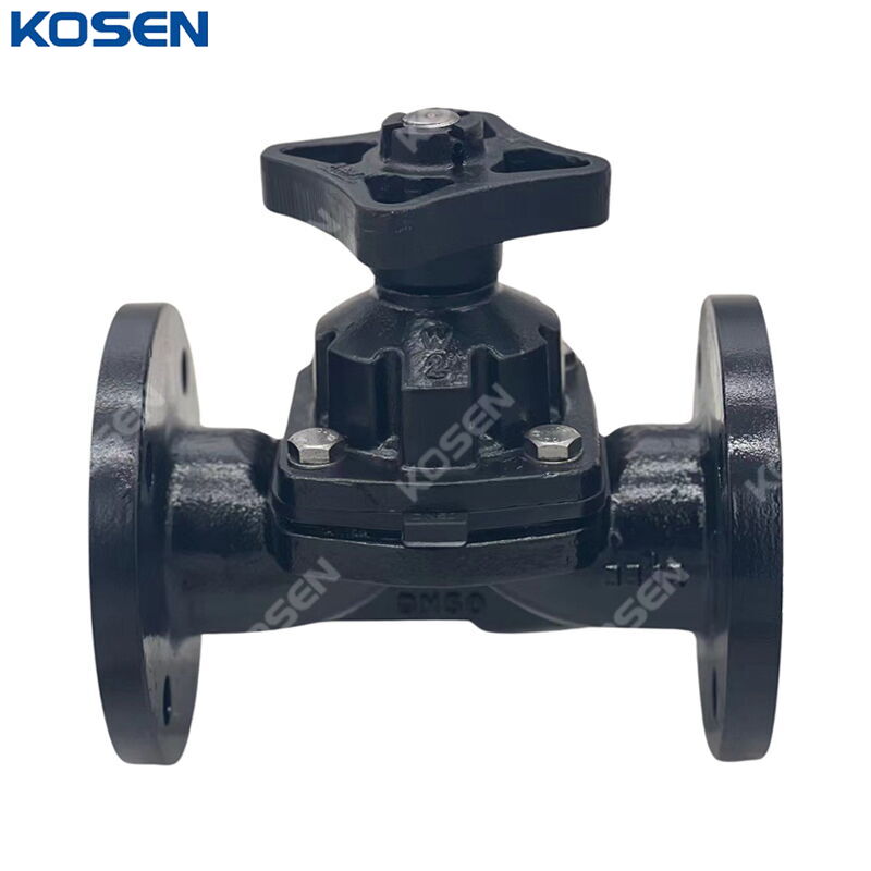 EPDM Lined Diaphragm Valves, BS 5156, Ductile Iron, DN50, RF