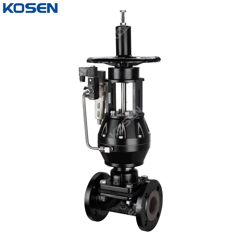 Pneumatic Diaphragm Valve with Handwheel, Ductile Iron, DN32