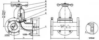 Three Way Diaphragm Valve Structural Diagram