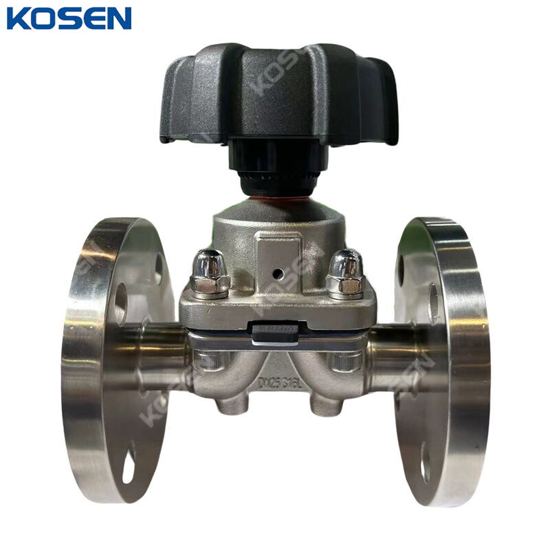 Sanitary Diaphragm Valve, AISI 316L, EN 1.4404, DN25, PN10