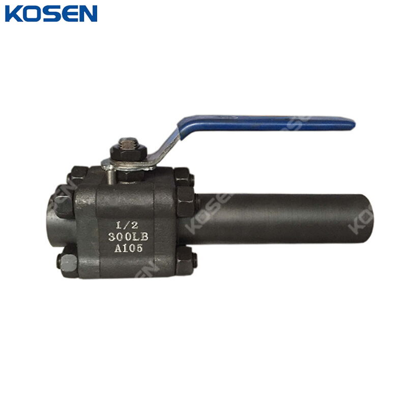 3-piece Forged Ball Valve, ASME B16.34, A105, 1/2 IN, 300 LB