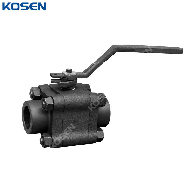ASME B16.34 Ball Valve, 3 PC, ASTM A105N, Class 800 LB, SW