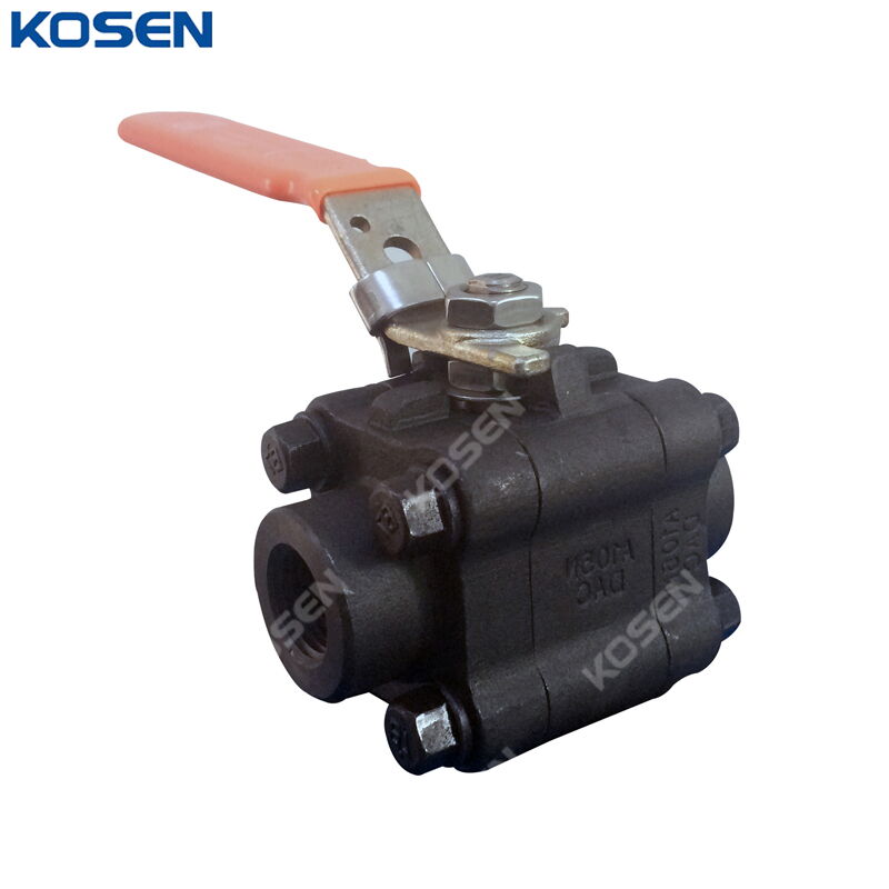 ASTM A105N Ball Valves, ASME B16.34, 1/2 IN, CL800, 3-piece