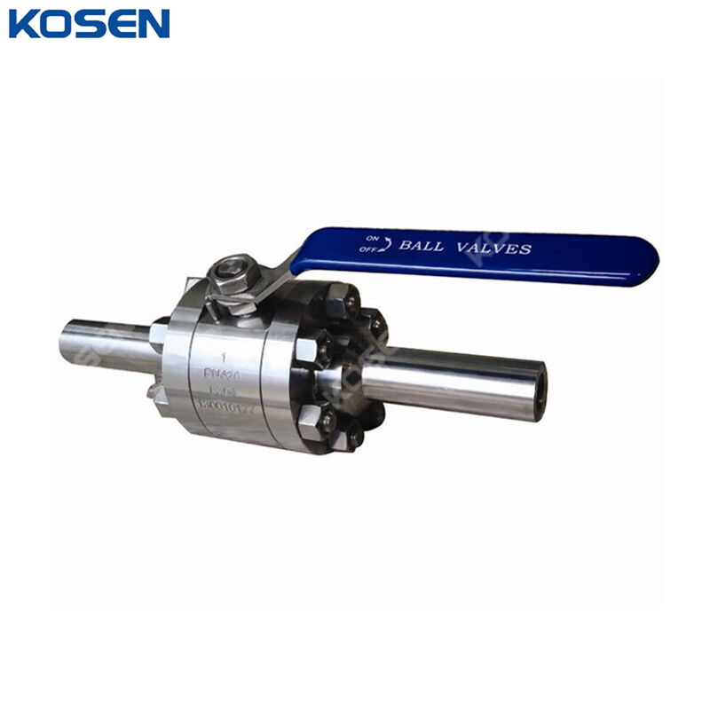 ASTM A182 F304 Ball Valve, ASME B16.34, DN25, PN420, 3PC, BW