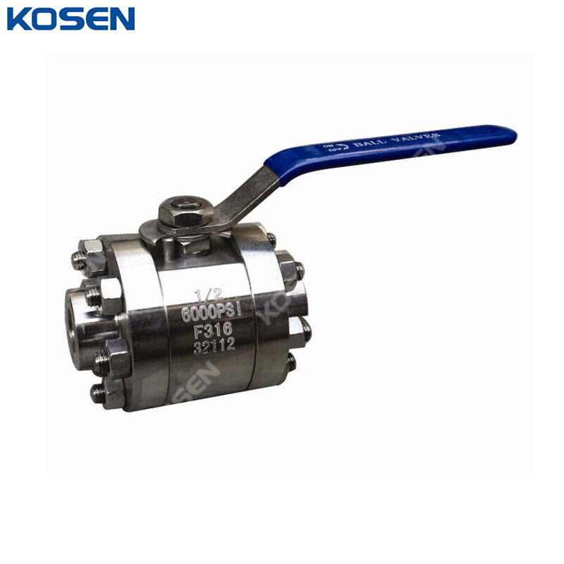 ASTM A182 F316 Ball Valve, ASME B16.34, 1/2 Inch, 6000 PSI