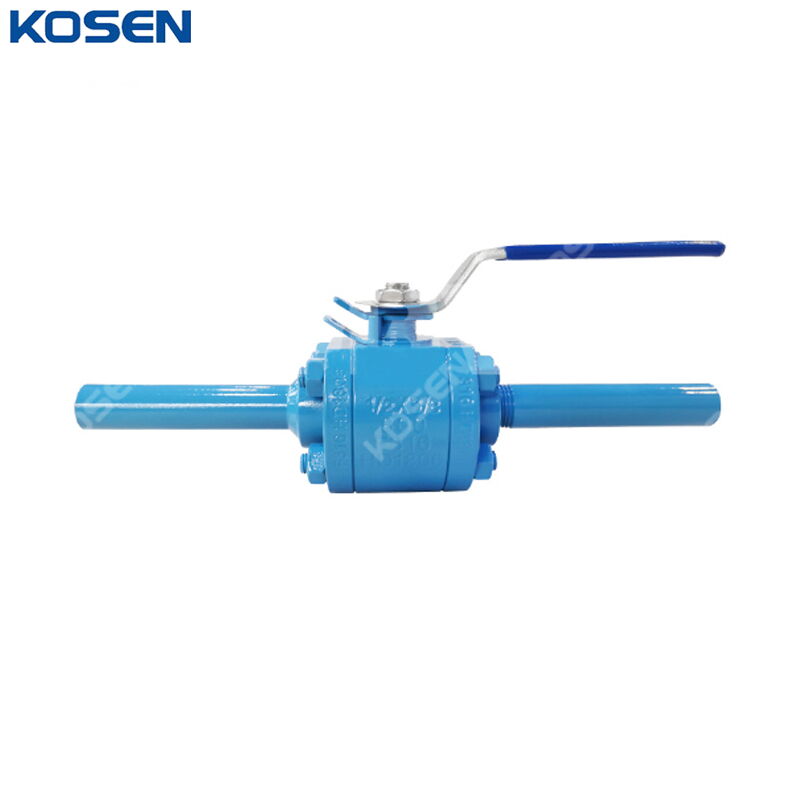 Floating Ball Valve with Nipples, A182 F316, 1/2 Inch, CL800