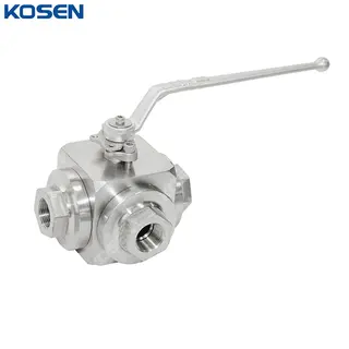 Three Way Ball Valves, ASME B16.34, A182 F304, 800 LB, FNPT