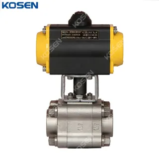 Pneumatic Floating Ball Valve, ASME B16.34, A182 F316, CL800