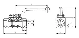 Hydraulic Ball Valve Structure Diagram