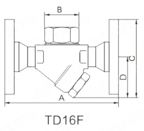 Stainless Steel Thermodynamic Steam Trap Structural Diagram