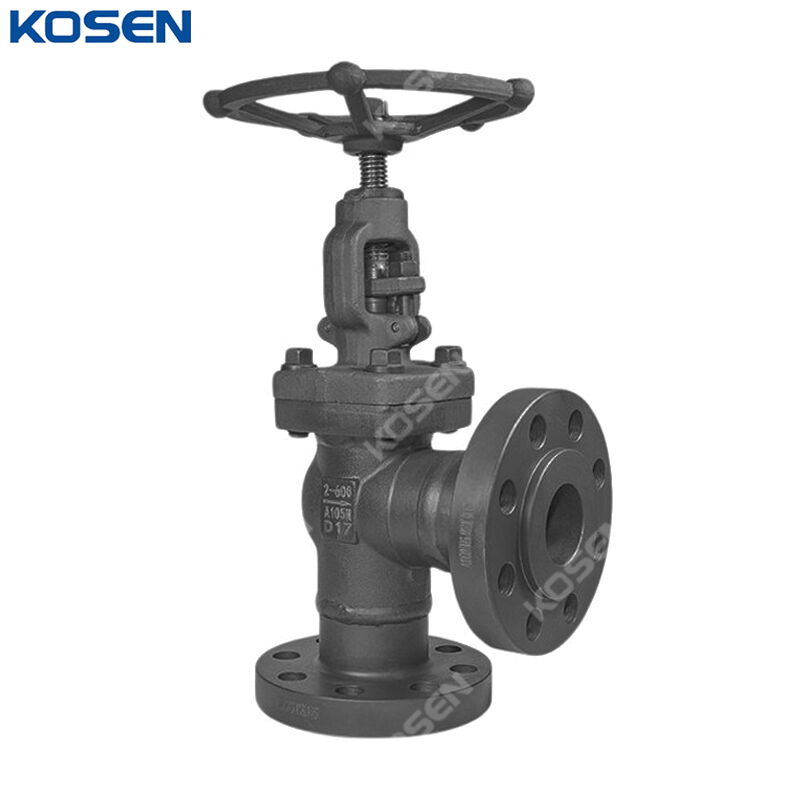 API 602 Angle Globe Valves, ASTM A105N, 2 Inch, CL600 LB, RF