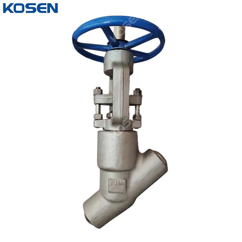 ASTM A182 F321 Y Globe Valve, API 602, 2 Inch, 2500 LB, PSB