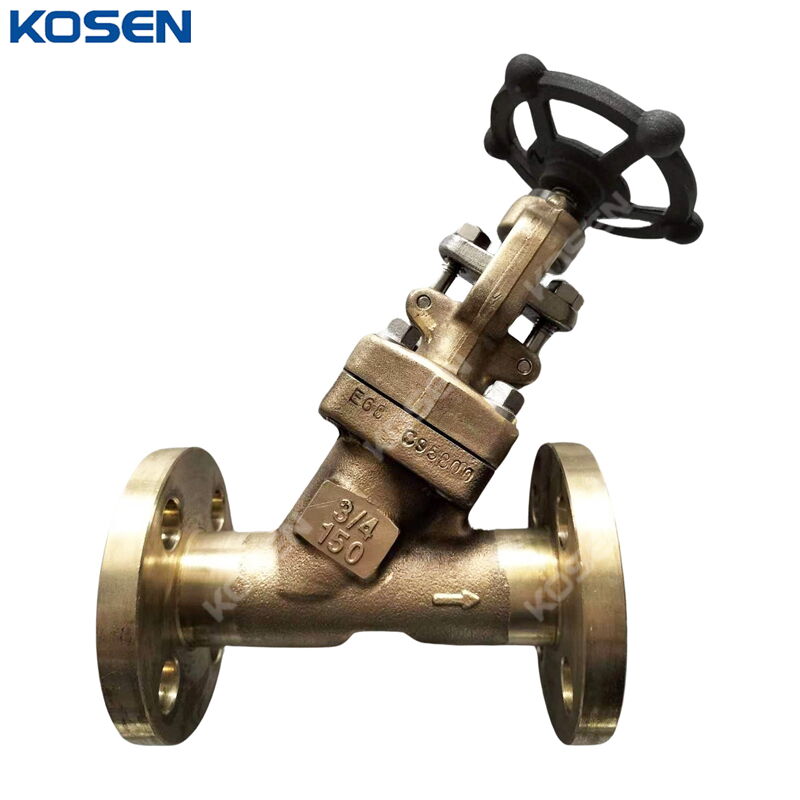 ASTM B148 C95800 Y Globe Valve, API 602, 3/4 Inch, CL150, RF
