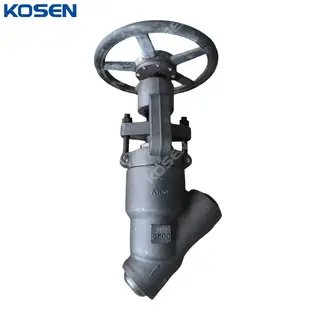 Class 2500 LB Y Globe Valve, API 602, A105N, 2-1/2 Inch, BW