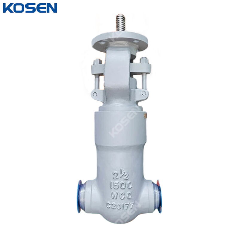 API 600 Gate Valve, ASTM A216 WCC, 2-1/2 Inch, 1500 LB, BW