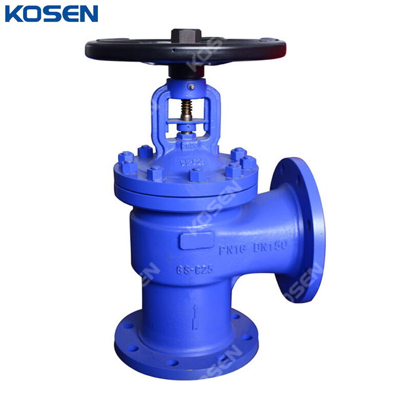Angle Bellows Sealed Globe Valve, DIN 3356, GS-C25, DN150