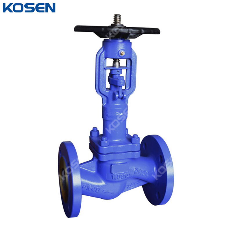 EN 1.0619 Globe Valve, DIN 3356, DN50, PN40, Bellows Sealed