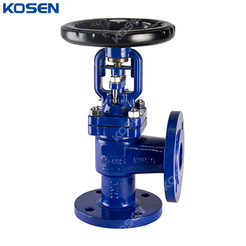 GS-C25 Angle Globe Valve, DIN 3356, DN50, PN16, Bellows Seal