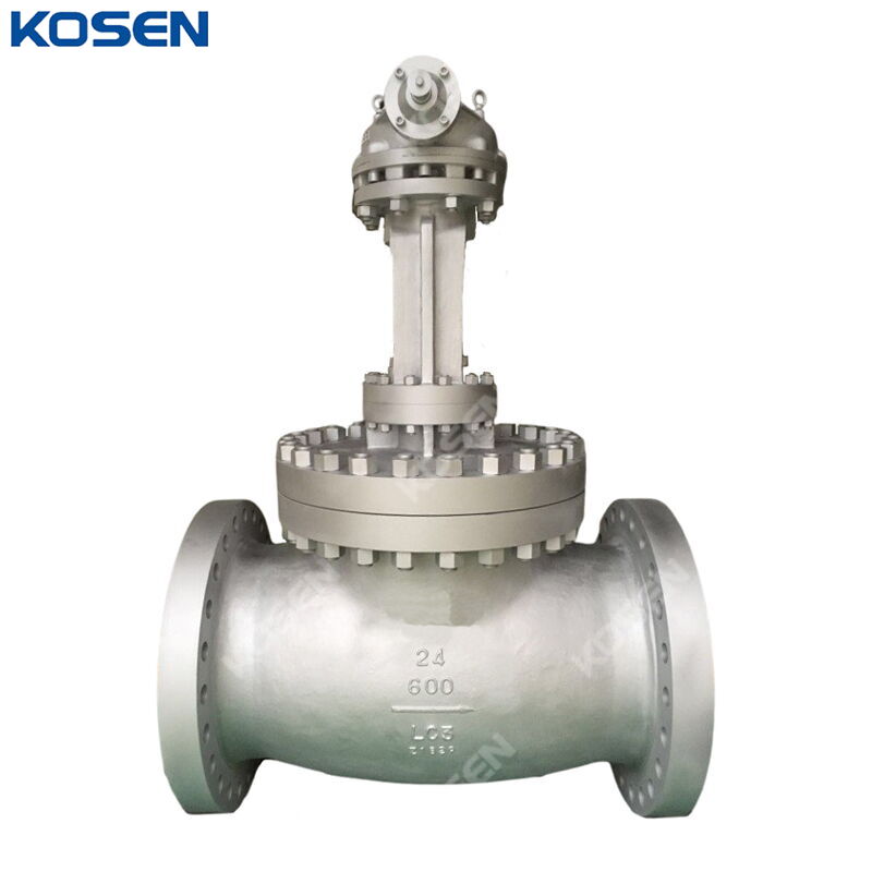 ASTM A352 LC3 Globe Valve, ASME B16.34, 24 Inch, CL600, RF