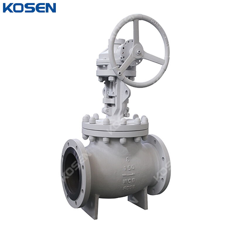 Bevel Gear Globe Valve, BS 1873, ASTM A216 WCB, 6 IN, 150 LB