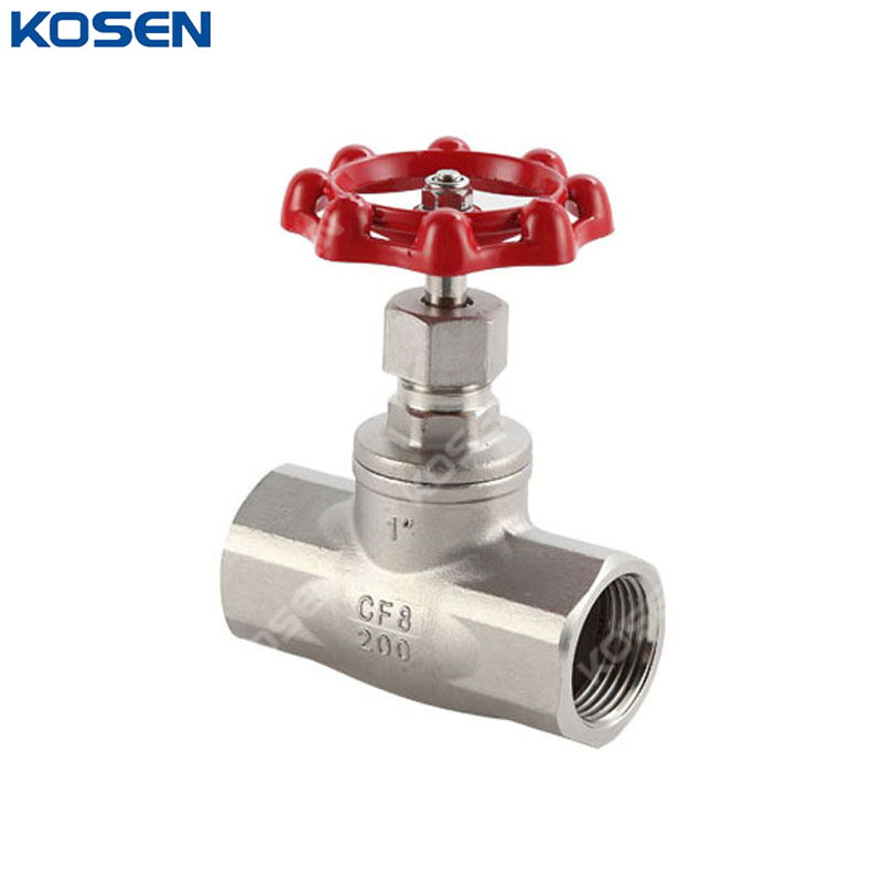 Investment Casting Globe Valve, A351 CF8, 1 Inch, 200 PSI