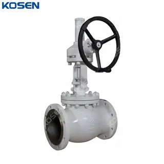 ASTM A216 WCB Globe Valves, BS 1873, 8 IN, CL150, Bevel Gear