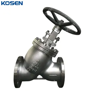 ASTM A351 CN7M Y Globe Valve, BS 1873, 6 Inch, CL150 LB, RF