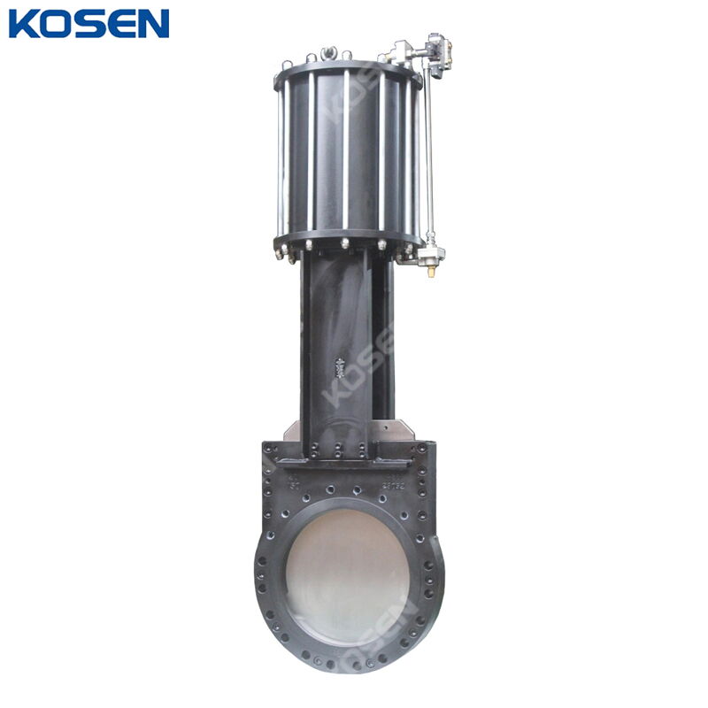 Ductile Iron GGG40 Knife Gate Valve, 20 IN, CL150, Pneumatic