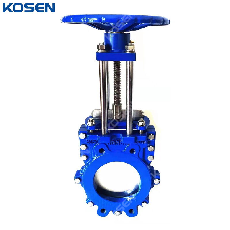 Ductile Iron Knife Gate Valve, GGG40, DN100, PN10, FBE Coated