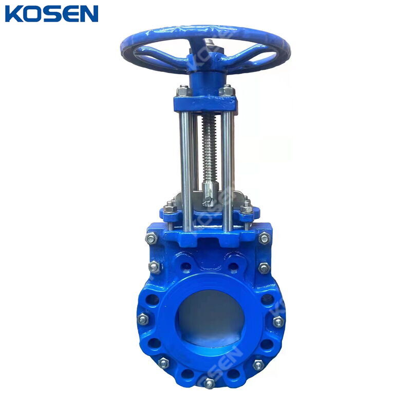 FBE Coated Knife Gate Valve, Ductile Iron GGG40, DN150, PN10