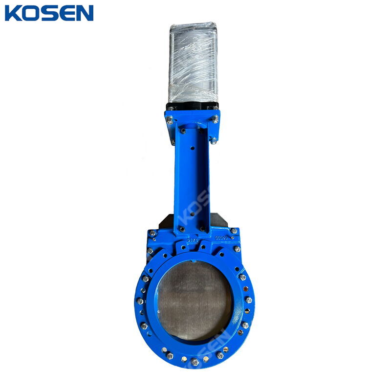 Pneumatic Knife Gate Valve, GGG40, DN350, PN10, 14 IN, CL150