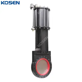 Carbon Steel Knife Gate Valves, A216 WCB, DN450, PN10, Wafer