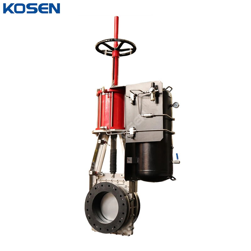 Full Bore Knife Gate Valve, CF8M, 16 Inch, CL150, Pneumatic