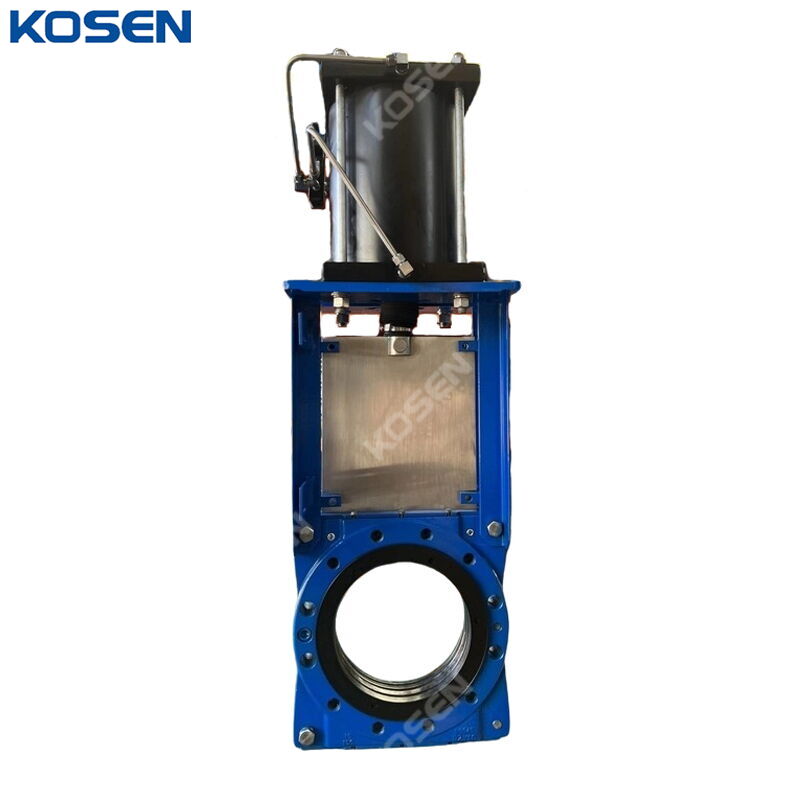GGG40 Slurry Knife Gate Valve, DN300, PN10, 12 IN, Pneumatic
