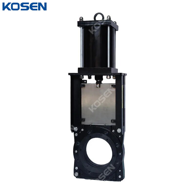 Pneumatic Slurry Knife Gate Valve, DI GGG40, 6 Inch, CL150