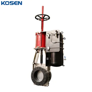 Full Bore Knife Gate Valve, CF8M, 16 Inch, CL150, Pneumatic