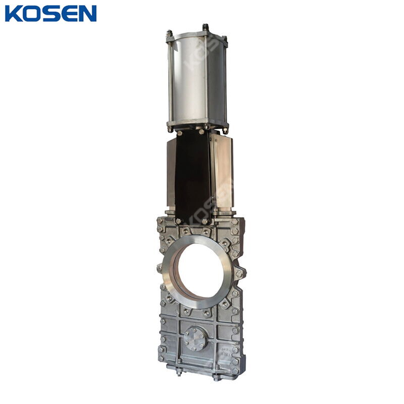O-Port Knife Gate Valve, A351 CF8, 12 IN, CL150, Pneumatic